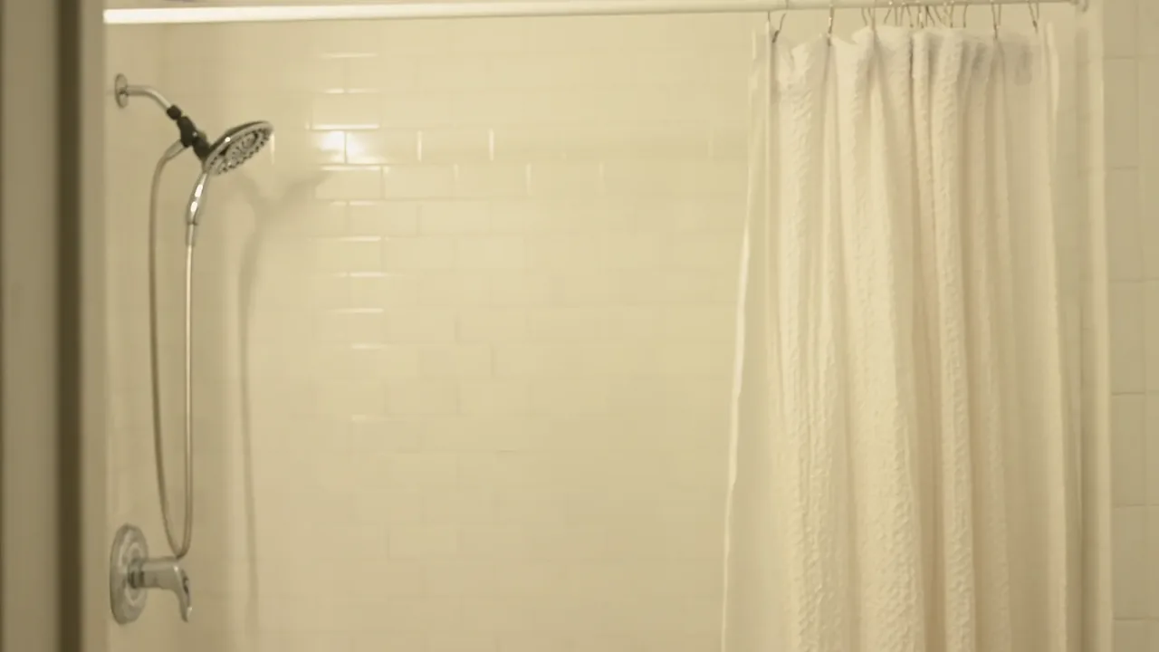 Wide bright master bath: white garden tub, glass shower, arched window, walk-in closet door